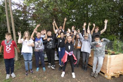 Gruppenfoto an der Reinecke-Fuchs-Grundschule